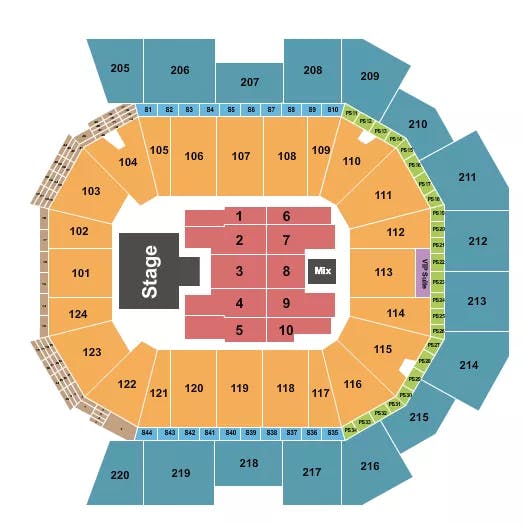  MELANIE MARTINEZ Seating Map Seating Chart