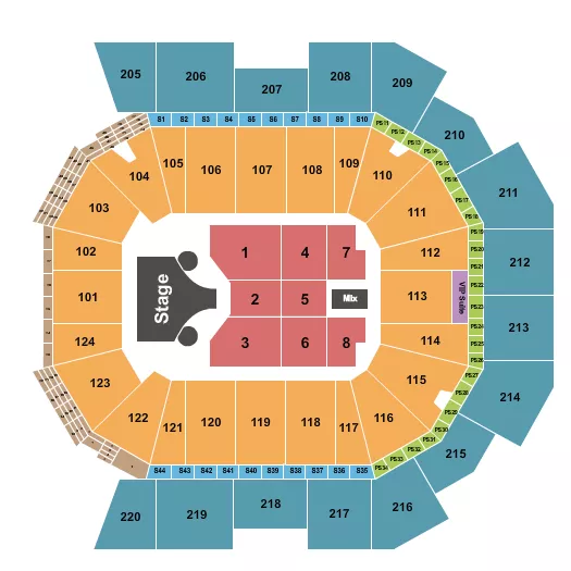  MISSY ELLIOTT Seating Map Seating Chart