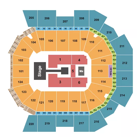  NICKI MINAJ Seating Map Seating Chart