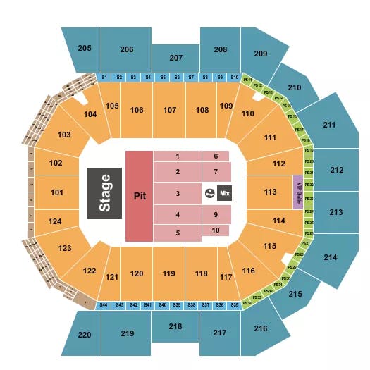  NOAH KAHAN Seating Map Seating Chart