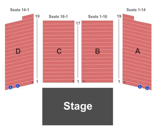  END STAGE Seating Map Seating Chart