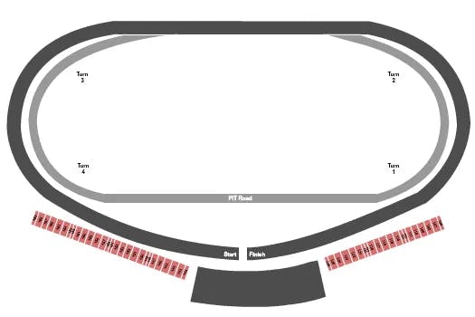  RACING 2 Seating Map Seating Chart