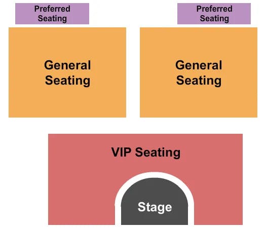 NATE JACKSONS SUPER FUNNY COMEDY CLUB END STAGE Seating Map Seating Chart