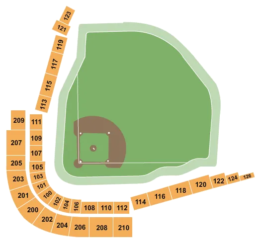  BASEBALL Seating Map Seating Chart