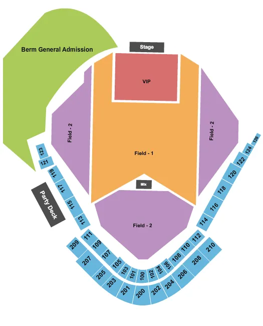  MIDLAND Seating Map Seating Chart