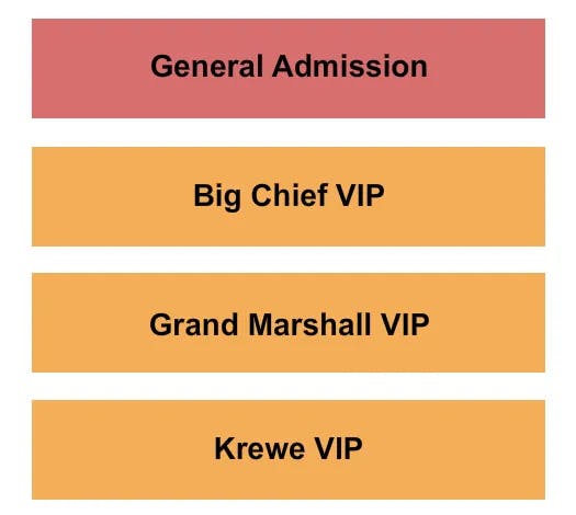  JAZZ AND HERITAGE Seating Map Seating Chart