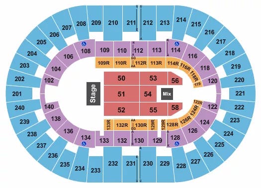  ENDSTAGE 3 Seating Map Seating Chart