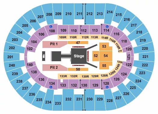  FUERZA REGIDA Seating Map Seating Chart