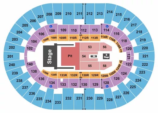  GRETA VAN FLEET Seating Map Seating Chart