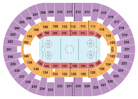  HOCKEY Seating Map Seating Chart