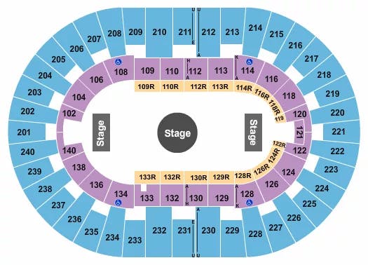  RINGLING BROS CIRCUS Seating Map Seating Chart