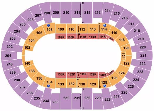  RODEO Seating Map Seating Chart