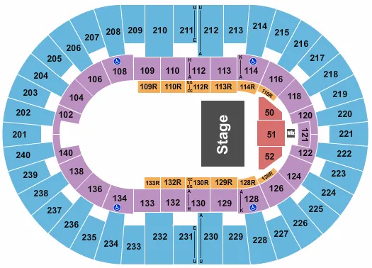  SESAME STREET LIVE Seating Map Seating Chart