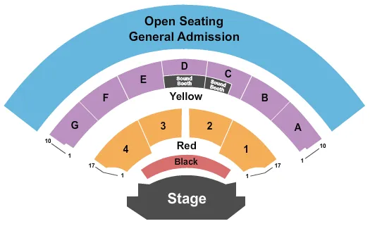  END STAGE Seating Map Seating Chart