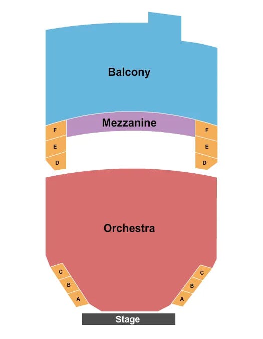 ORPHEUM THEATRE BOSTON ENDSTAGE 3 Seating Map Seating Chart