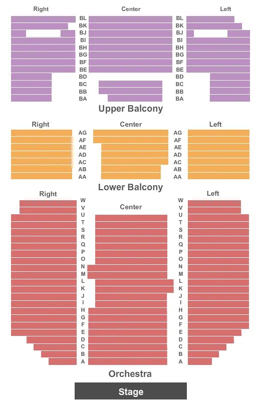 ORPHEUM THEATRE WICHITA ENDSTAGE2 Seating Map Seating Chart