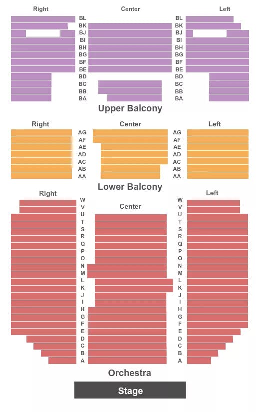 ORPHEUM THEATRE WICHITA ENDSTAGE3 Seating Map Seating Chart