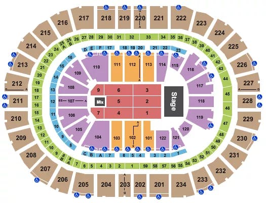  ENDSTAGE 4 Seating Map Seating Chart