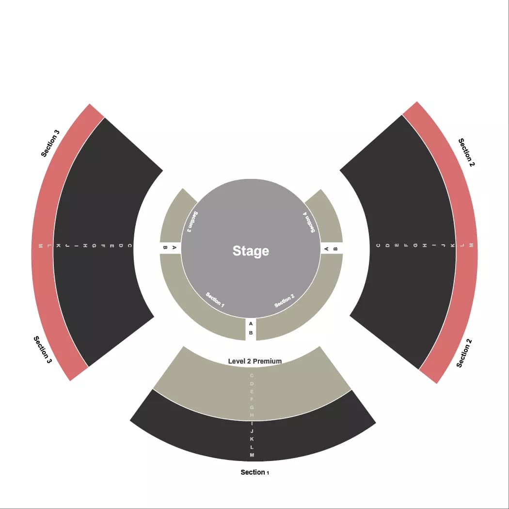  PARANORMAL CIRQUE STATIC Seating Map Seating Chart