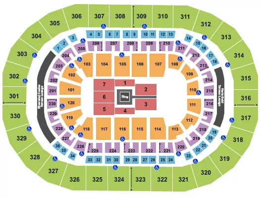  BOXING Seating Map Seating Chart