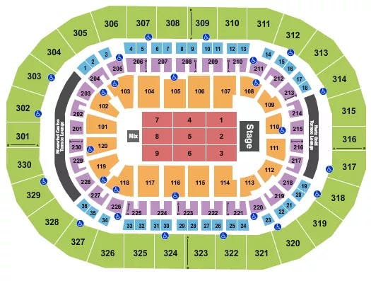  ENDSTAGE 5 Seating Map Seating Chart