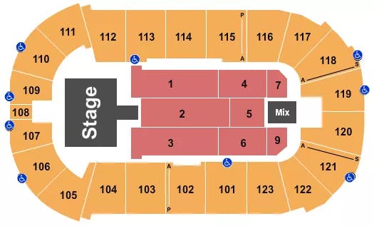  CHRISTIAN NODAL Seating Map Seating Chart