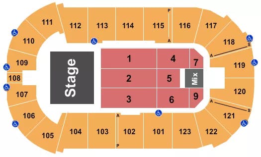  ENDSTAGE 4 Seating Map Seating Chart