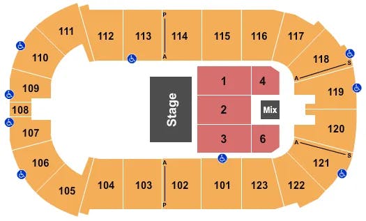  GEORGE LOPEZ 2 Seating Map Seating Chart