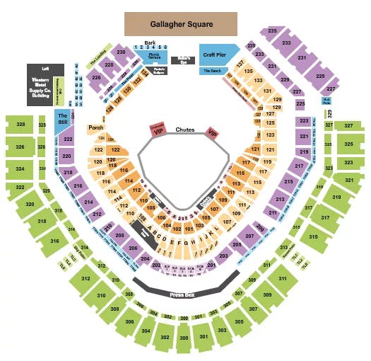  RODEO Seating Map Seating Chart