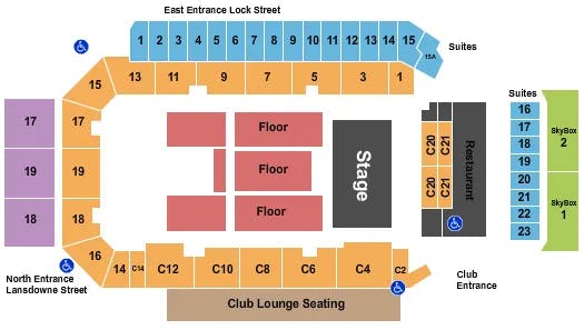  JOHNNY RIED Seating Map Seating Chart