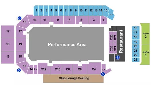  MONSTER TRUCK Seating Map Seating Chart