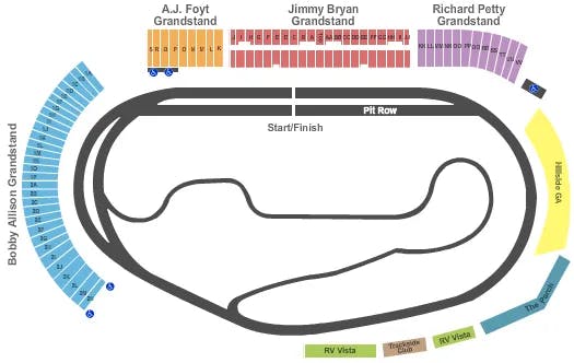  RACING Seating Map Seating Chart