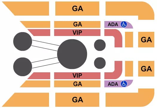  GARDEN BROS CIRCUS Seating Map Seating Chart