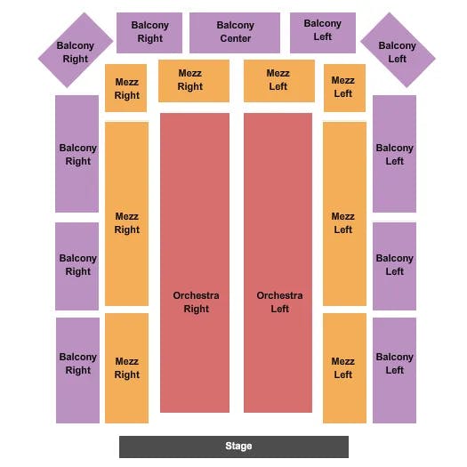  END STAGE Seating Map Seating Chart