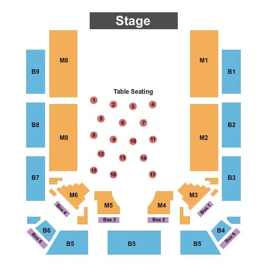  ENDSTAGE 2 Seating Map Seating Chart