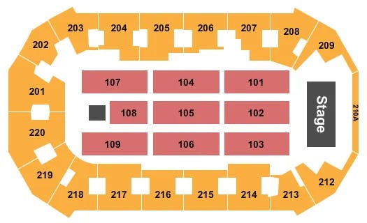  ENDSTAGE Seating Map Seating Chart