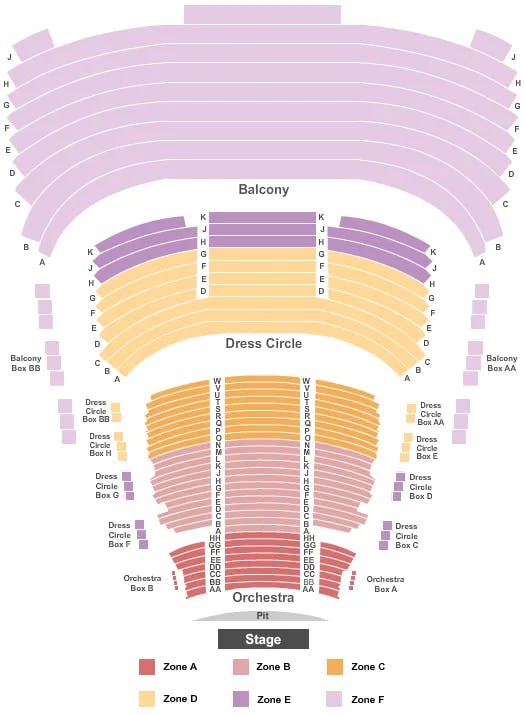  END STAGE INTZONE Seating Map Seating Chart