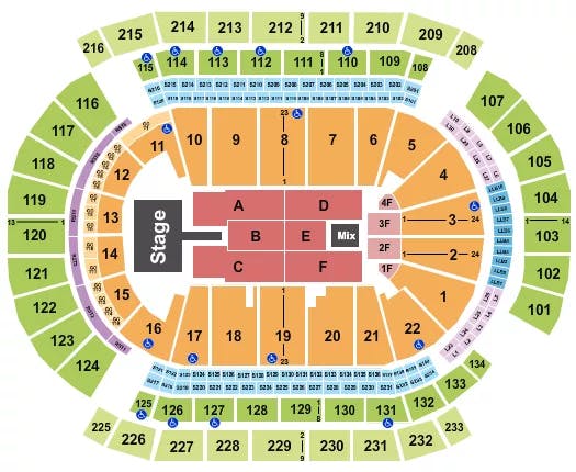  CHRISTIAN NODAL Seating Map Seating Chart