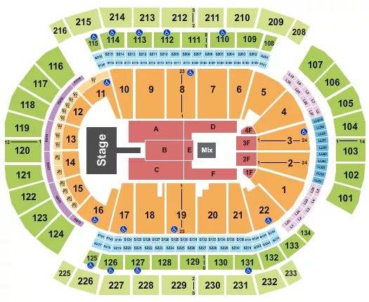  JHENE AIKO Seating Map Seating Chart