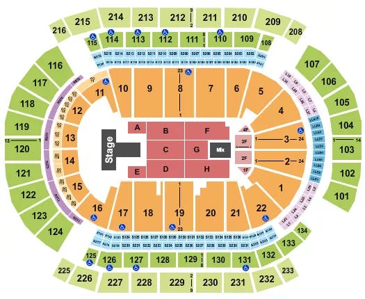  MAVERICK CITY MUSIC Seating Map Seating Chart