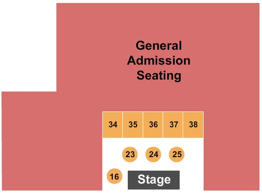 PUNCH LINE COMEDY CLUB PHILADELPHIA END STAGE Seating Map Seating Chart