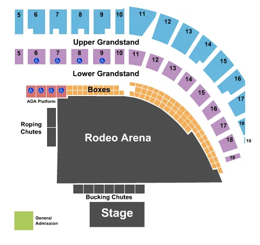  RODEO MAP Seating Map Seating Chart