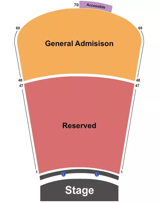  ENDSTAGE RSV 1 47 AND GA 48 69 Seating Map Seating Chart