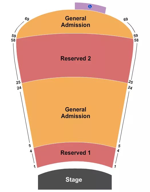  RSV1 4 25 58 GA5 24 59 69 Seating Map Seating Chart