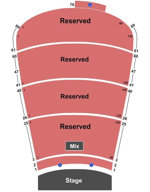  RESERVED Seating Map Seating Chart