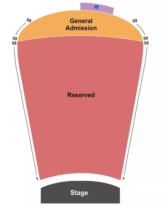  RESV 1 58 GA 59 69 Seating Map Seating Chart