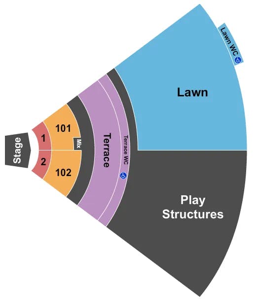  END STAGE Seating Map Seating Chart