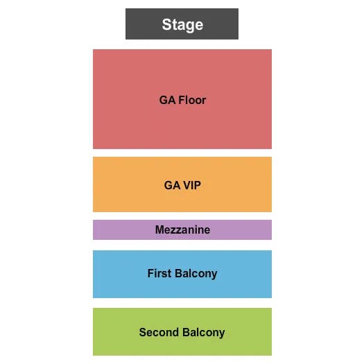 RIVIERA THEATRE IL ENDSTAGE 3 Seating Map Seating Chart