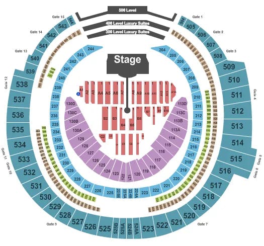  COLD PLAY Seating Map Seating Chart