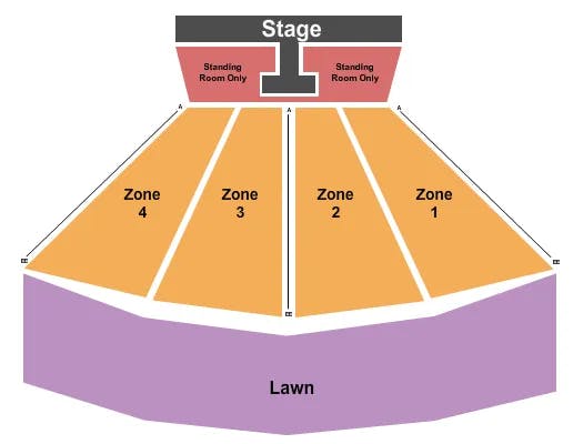  ENDSTAGE T W PIT Seating Map Seating Chart